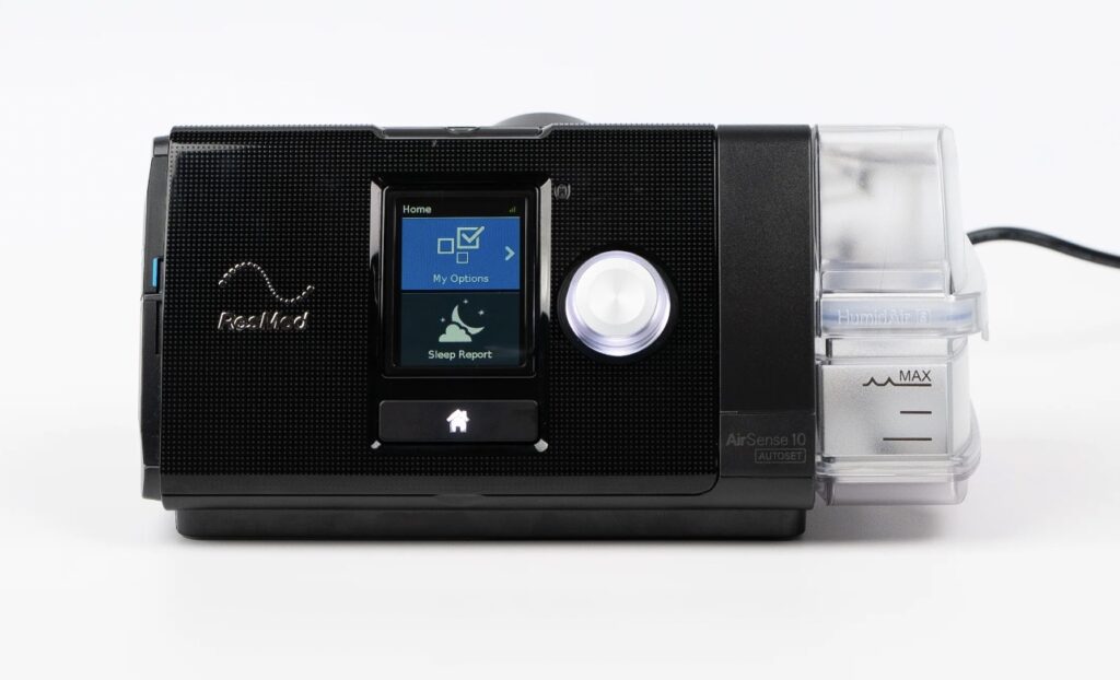 Sleep Doctor photo of the ResMed AirSense 10 AutoSet Card-to-Cloud CPAP Machine