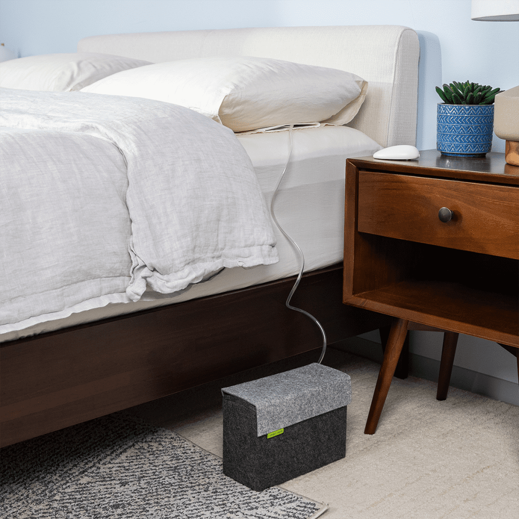 Smart Nora being used on a bed